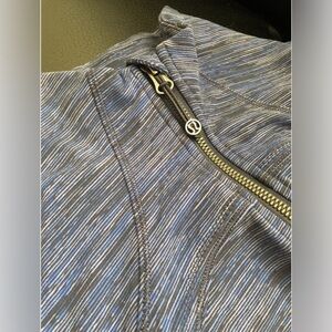 Lululemon Define Jacket Wee Are From Space Stripe Cadet Blue Size 2! NWOT